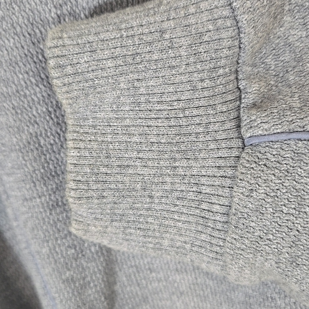 Calvin Klein Light Gray Men's Shawl Neckline Sweater Work Preppy Academia, L - Picture 10 of 10